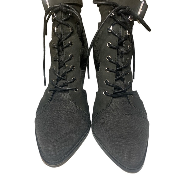 Free People Cameilla Vegan Lace-Up‎ Cut-Out Boots - Picture 4 of 11